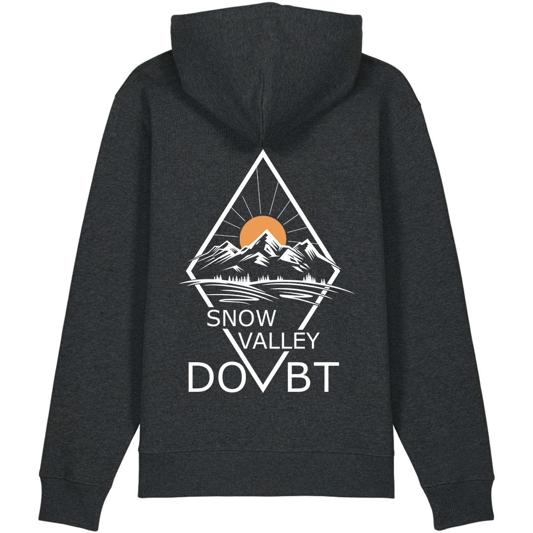 SNOW VALLEY - Diamond Valley - Heather Black Hoodie