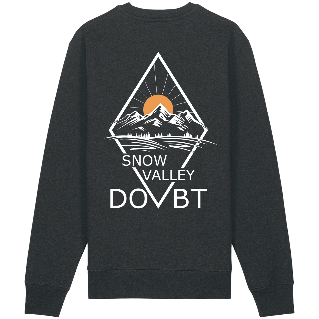 SNOW VALLEY - Diamond Valley - Heather Black Sweatshirt