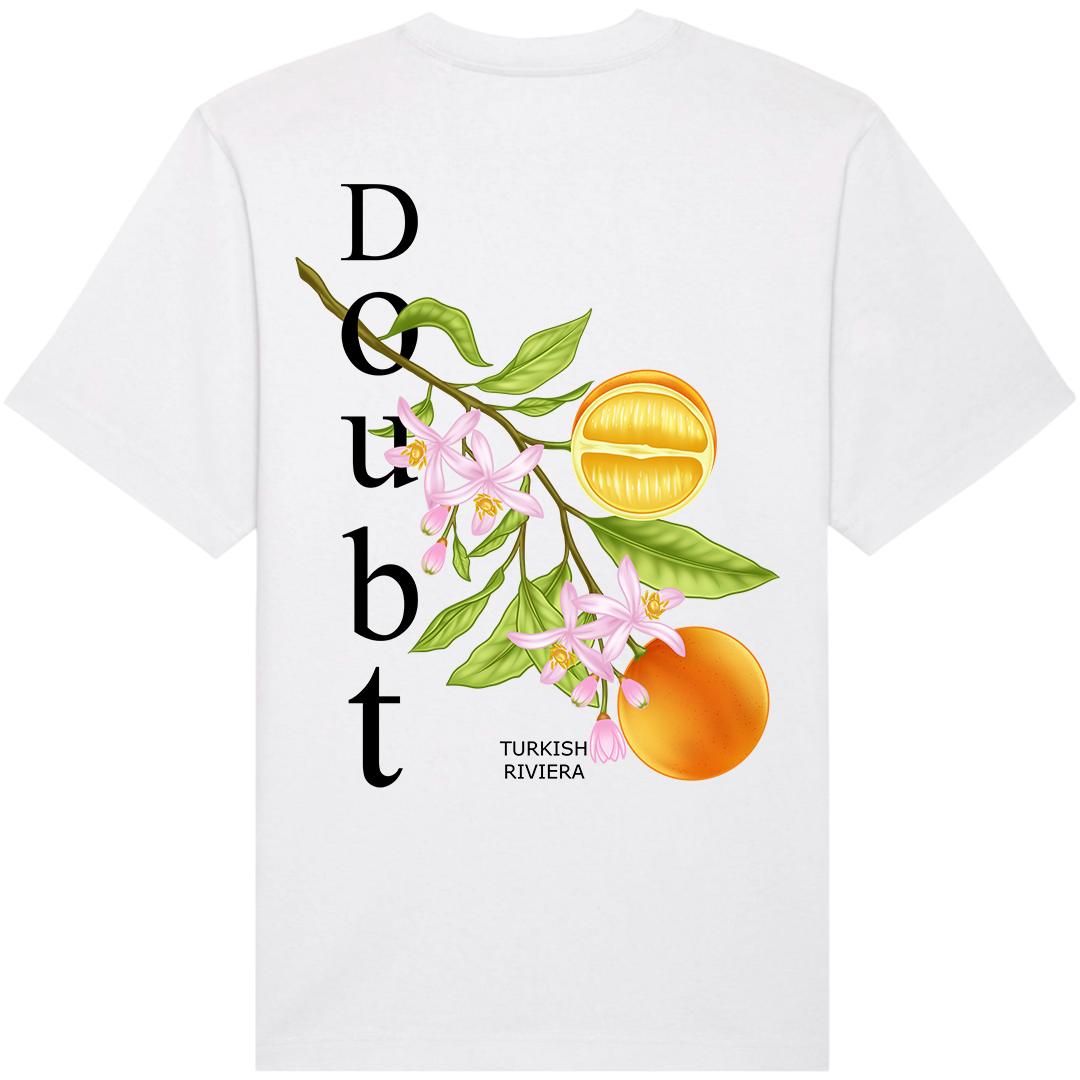 TURKISH RIVIERA - The Orange - White Tee